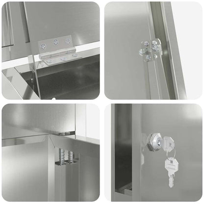 Pakket inwerp box Zwart 44.5 x 29 x 110.5 cm