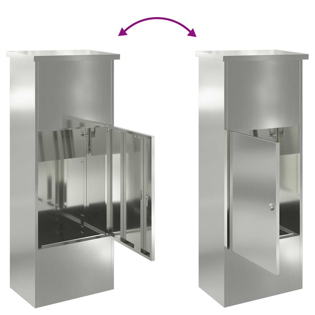 Pakket inwerp box Zwart 44.5 x 29 x 110.5 cm