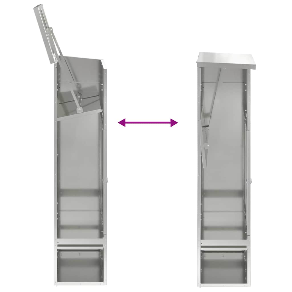 Pakket inwerp box Zwart 44.5 x 29 x 110.5 cm