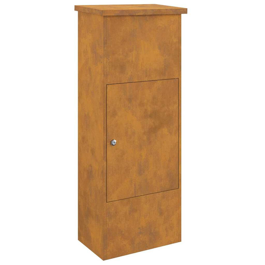 Pakket inwerp box Roestig 44.5 x 29 x 110.5 cm Cortenstaal