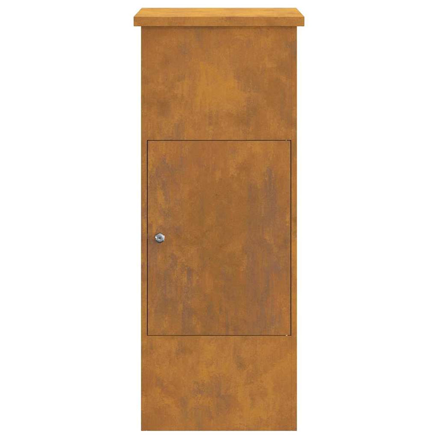 Pakket inwerp box Roestig 44.5 x 29 x 110.5 cm Cortenstaal
