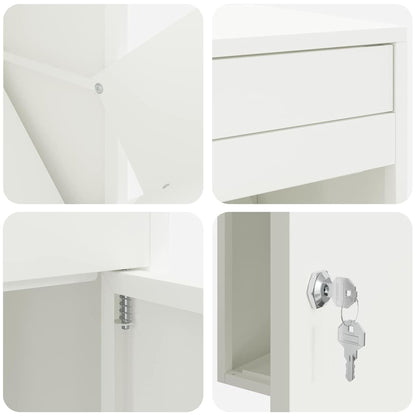 Pakket inwerp box Wit 41 x 38 x 103 cm Staal