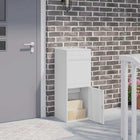 Pakketbox 41x38x103 cm staal wit