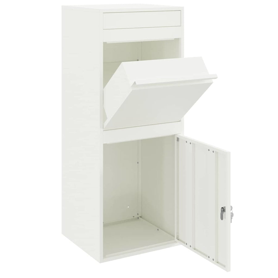 Pakket inwerp box met opslag Wit 41 x 38 x 103 cm Staal