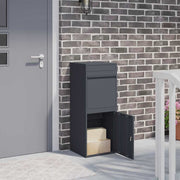 Brievenbus pakket antraciet 41x38x103 cm staal