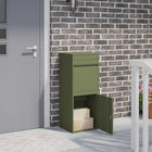 Pakketbox 41x38x103 cm staal olijfgroen