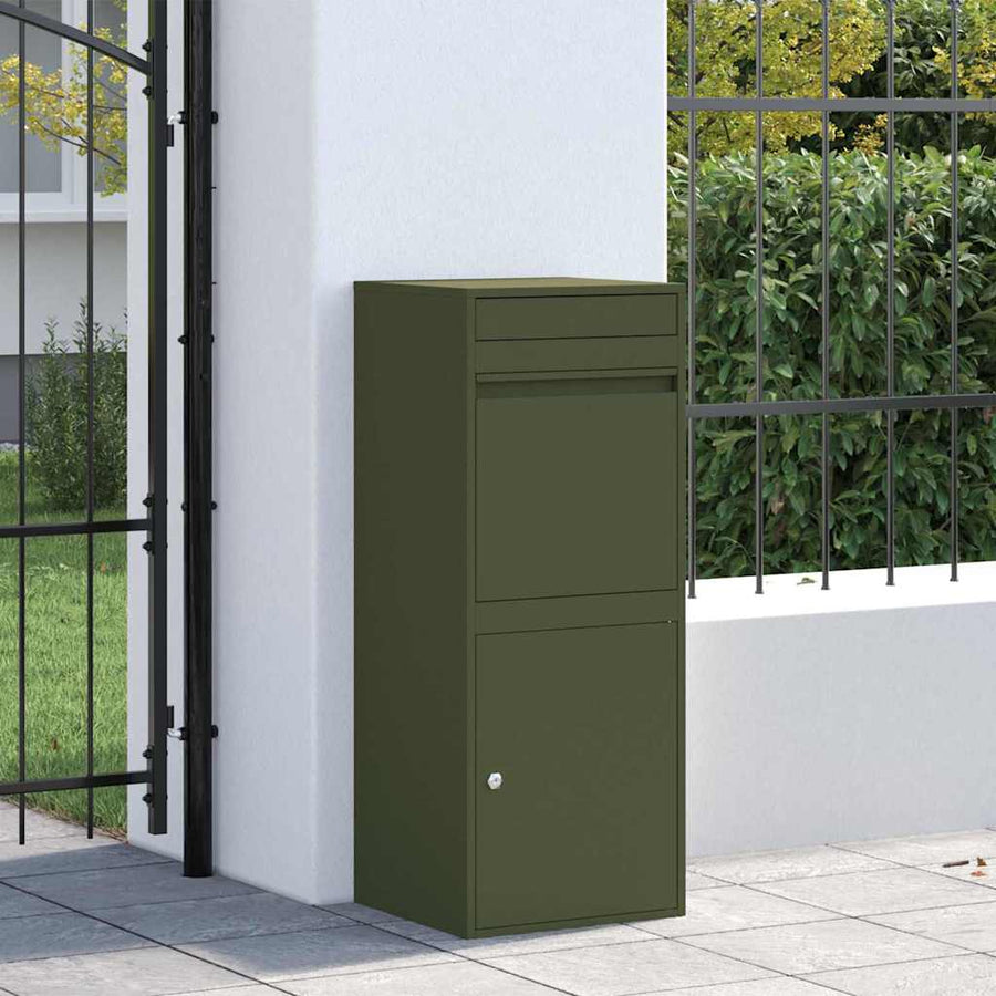 Pakket Inwerp Box 41 X 38 X 103 Cm Staal Olijfgroen