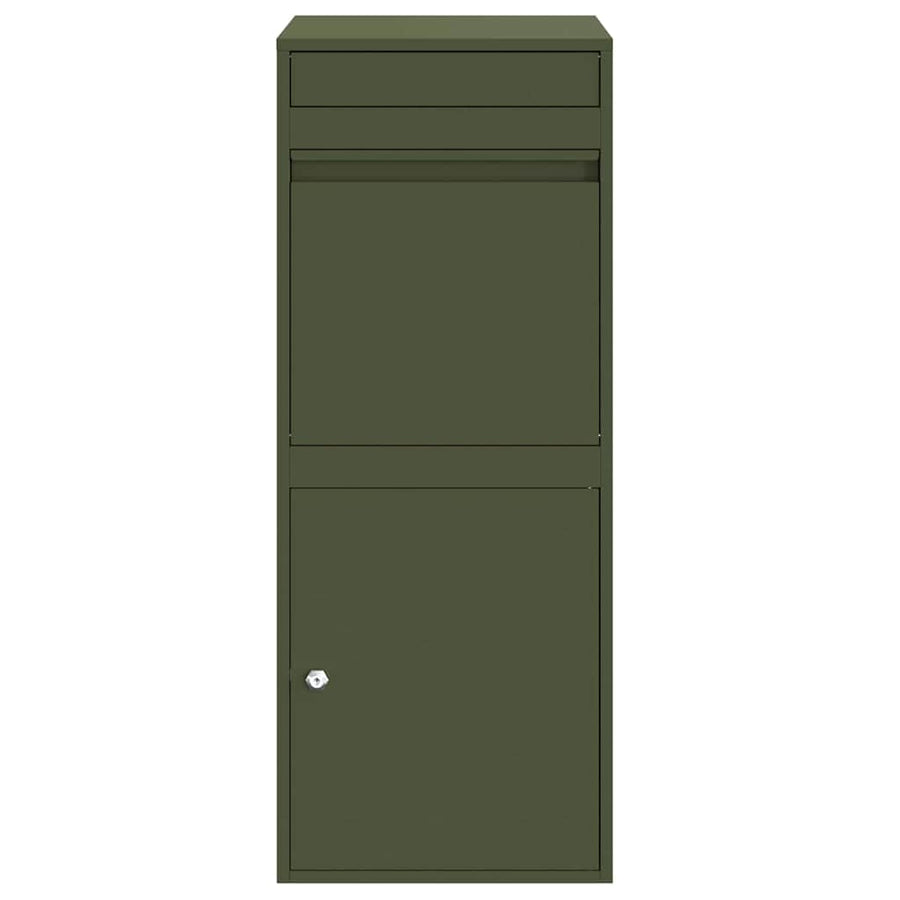 Pakket Inwerp Box 41 X 38 X 103 Cm Staal Olijfgroen