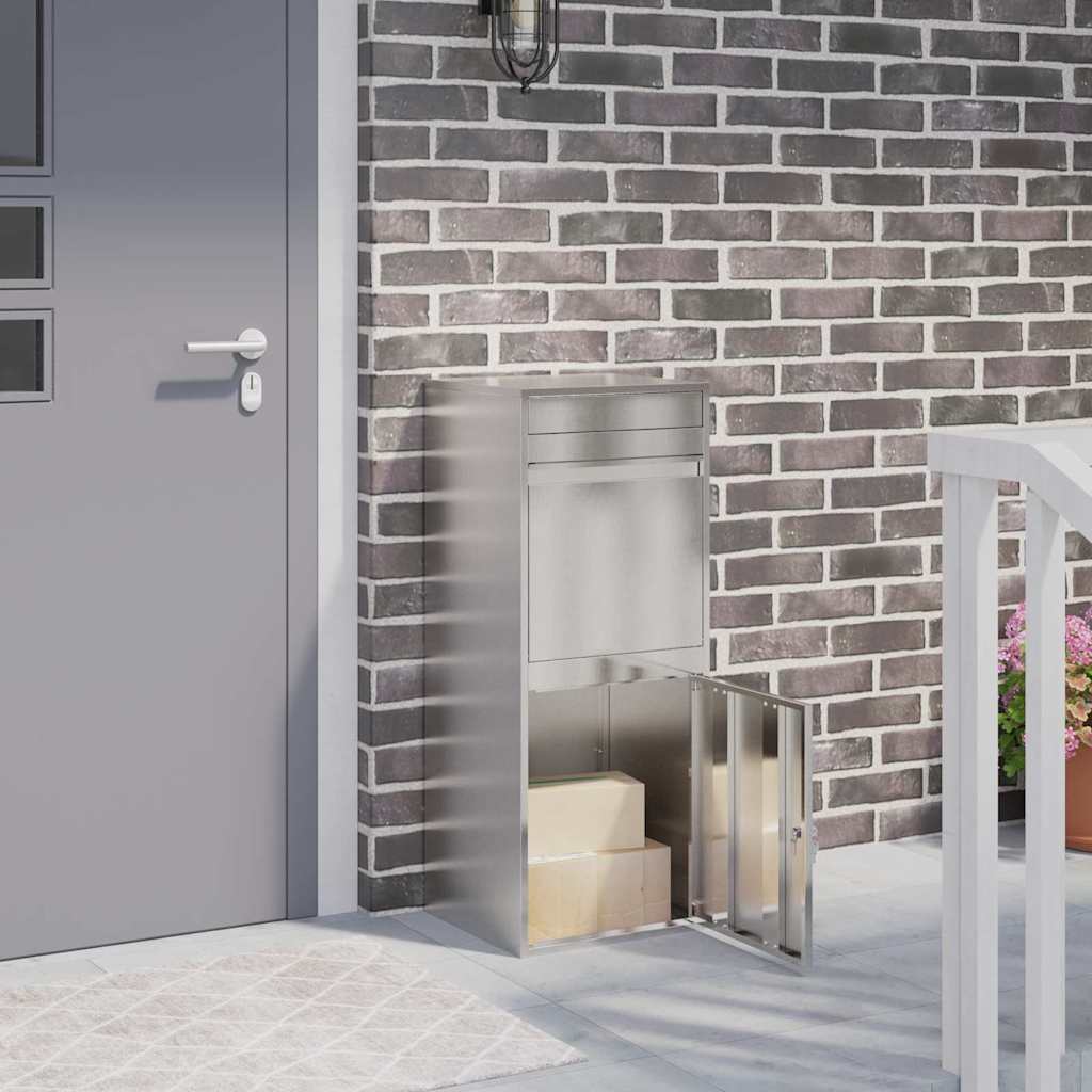 Pakket inwerp box Zwart 41 x 38 x 103 cm Roestvrij staal