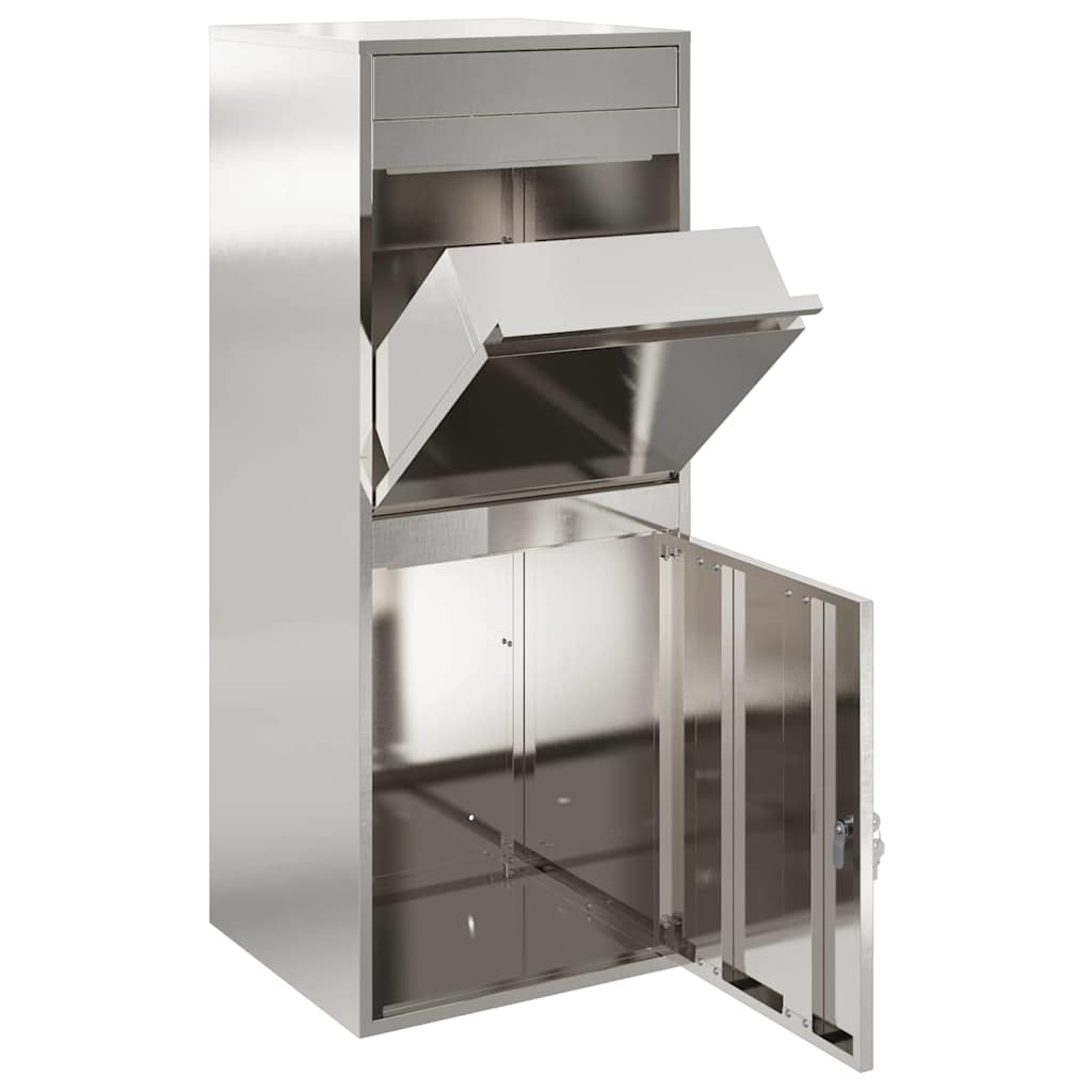 Pakket inwerp box Zwart 41 x 38 x 103 cm Roestvrij staal