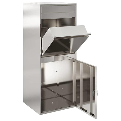 Pakket inwerp box Zwart 41 x 38 x 103 cm Roestvrij staal