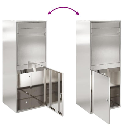 Pakket inwerp box Zwart 41 x 38 x 103 cm Roestvrij staal