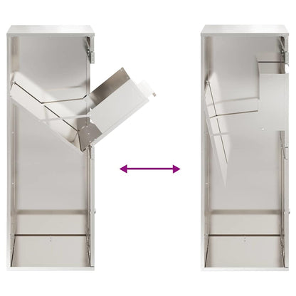 Pakket inwerp box Zwart 41 x 38 x 103 cm Roestvrij staal