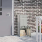 Pakketbrievenbus 41x38x103 cm zwart gegalvaniseerd staal
