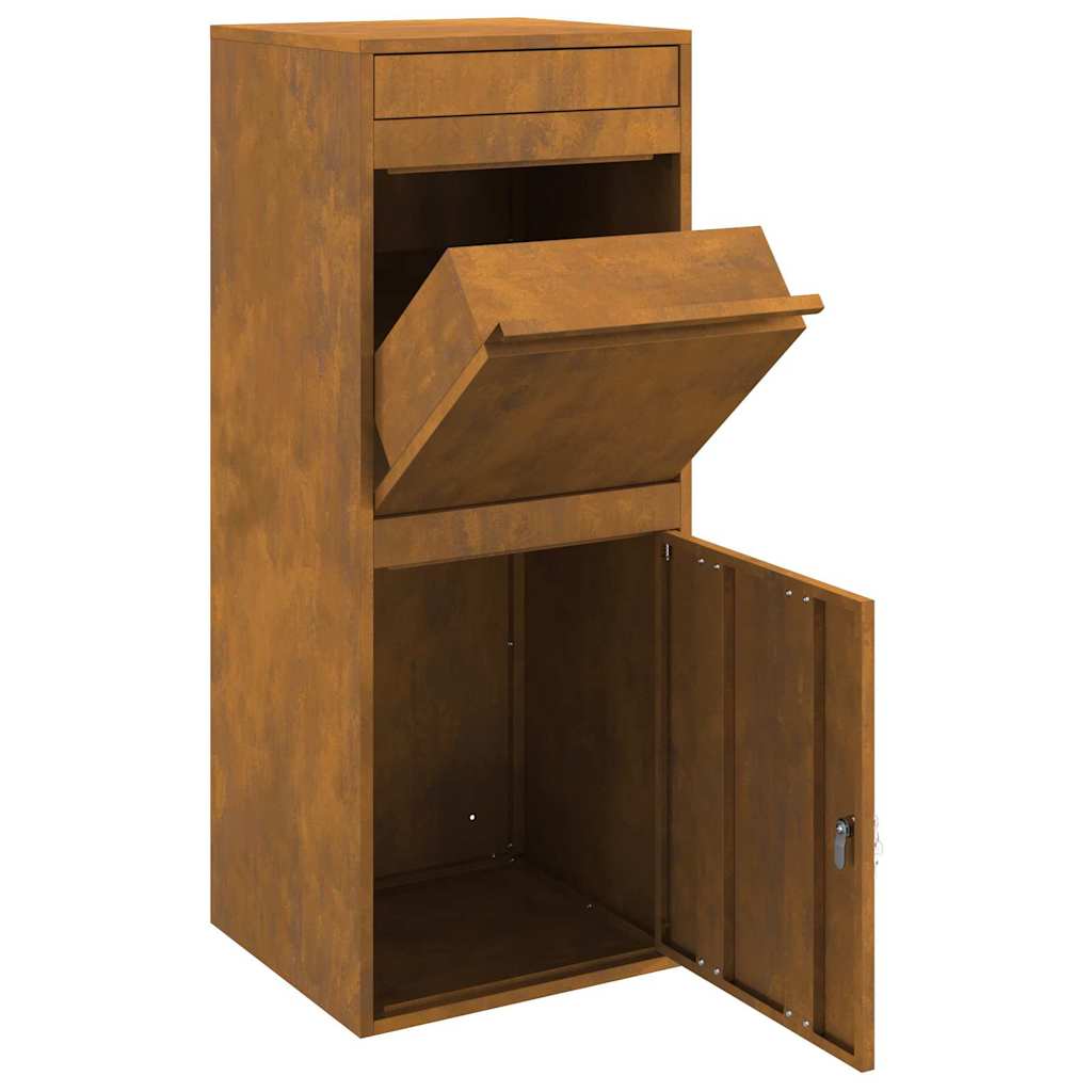 Pakket inwerp box Roestig 41 x 38 x 103 cm Cortenstaal
