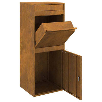 Pakket inwerp box Roestig 41 x 38 x 103 cm Cortenstaal