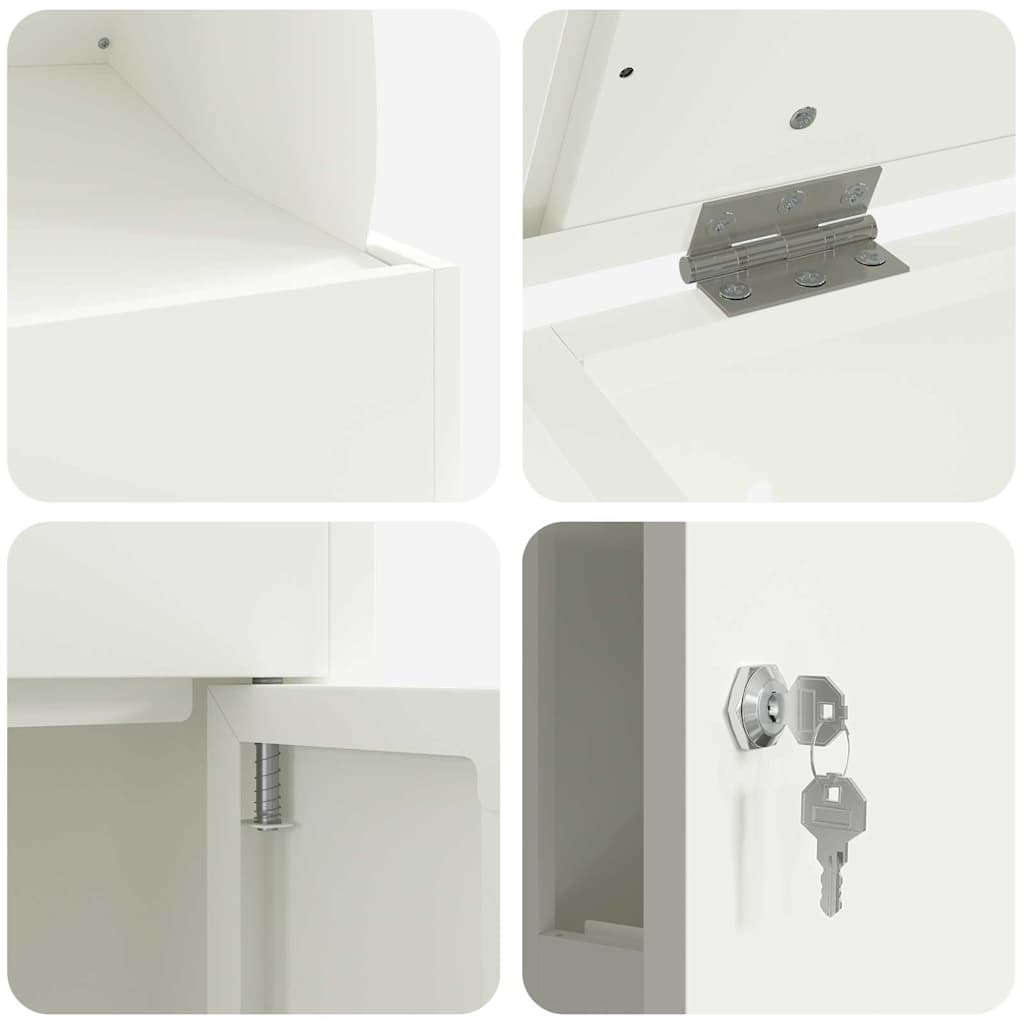 Pakket inwerp box Wit 44 x 35 x 59 cm Staal