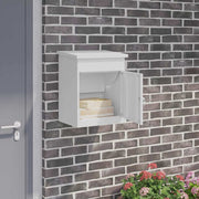 Pakket inwerp box met opslag 47,5x38x59 cm staal wit
