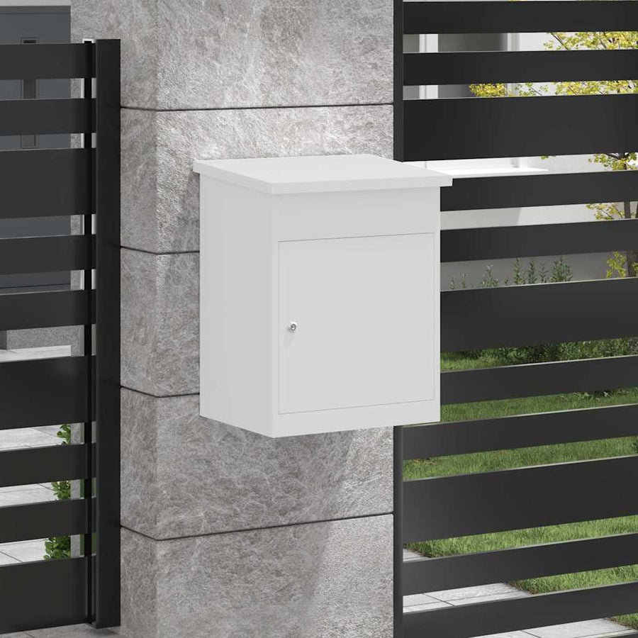 Pakket Inwerp Box Met Opslag 47,5 X 38 X 59 Cm Staal Wit