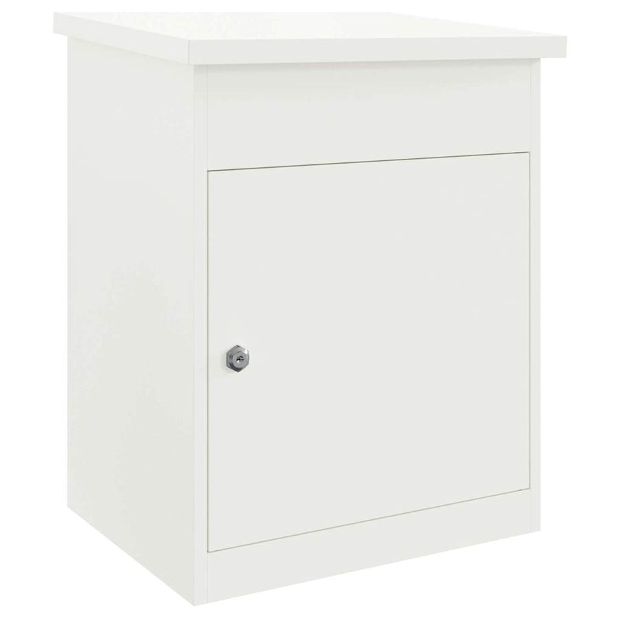 Pakket Inwerp Box Met Opslag 47,5 X 38 X 59 Cm Staal Wit