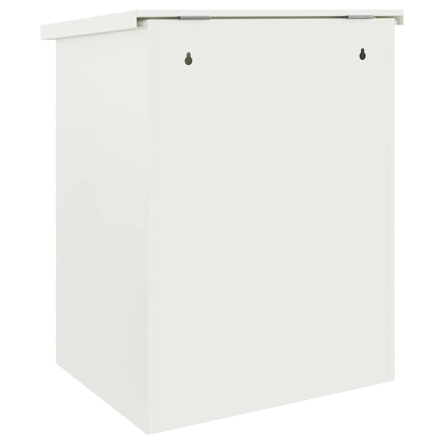 Pakket Inwerp Box Met Opslag 47,5 X 38 X 59 Cm Staal Wit