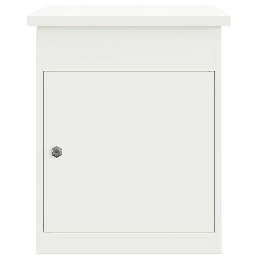 Pakket Inwerp Box Met Opslag 47,5 X 38 X 59 Cm Staal Wit