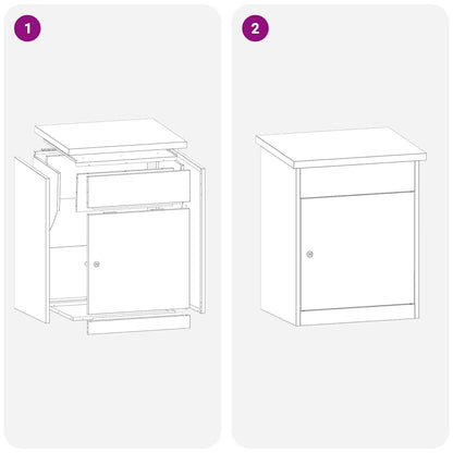 Pakket inwerp box Antraciet 44 x 35 x 59 cm Staal