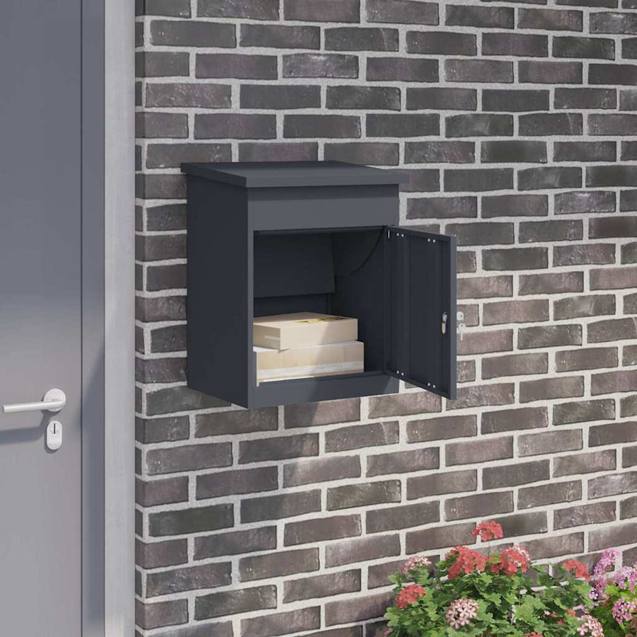 Pakket inwerp box met opslag Antraciet 47,5 x 38 x 59 cm Staal