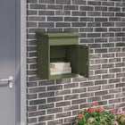 Pakketbox olijfgroen 47,5x38x59 cm staal