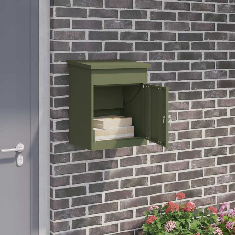 Pakket inwerp box Olijfgroen 44 x 35 x 59 cm Staal