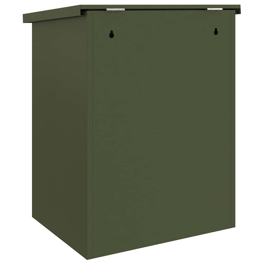 Pakket inwerp box Olijfgroen 44 x 35 x 59 cm Staal