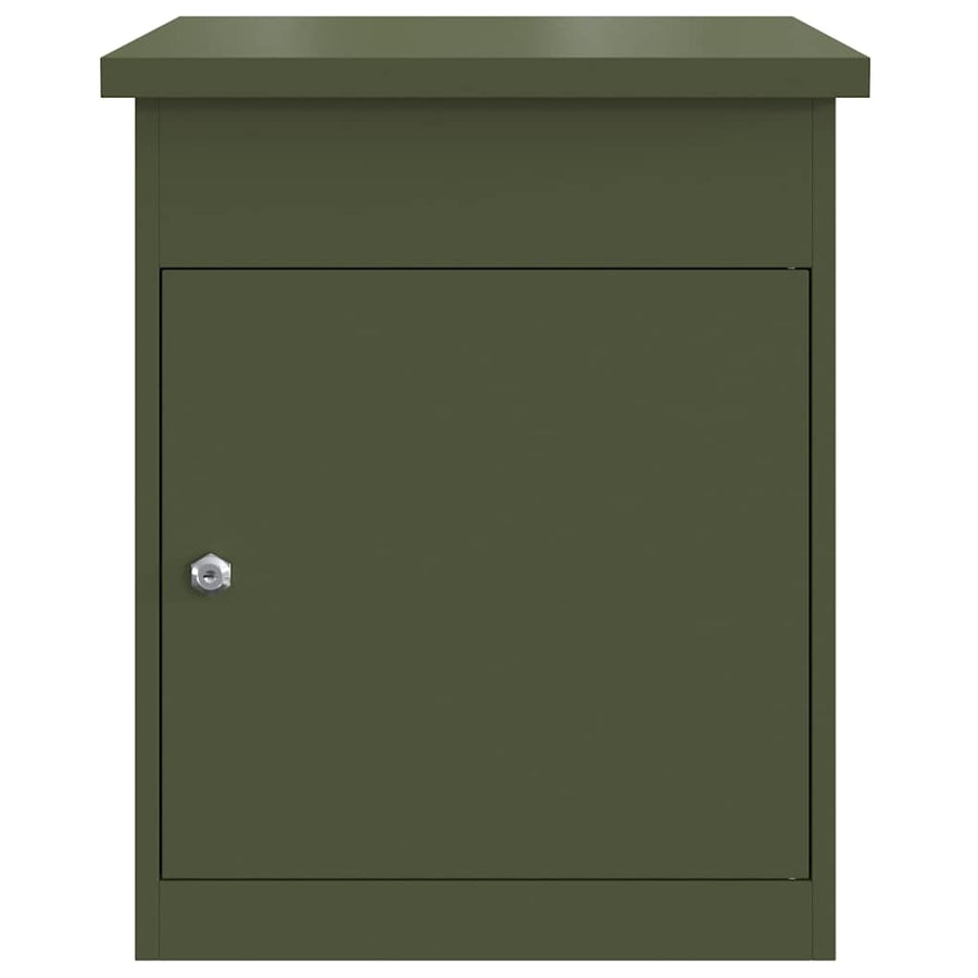 Pakket inwerp box Olijfgroen 44 x 35 x 59 cm Staal