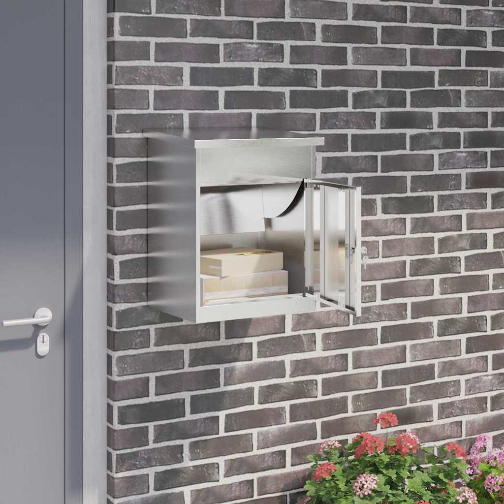 Pakket inwerp box Zwart 44 x 35 x 59 cm Roestvrij staal