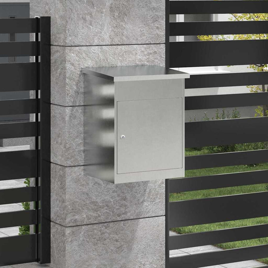Pakket inwerp box Zwart 44 x 35 x 59 cm Roestvrij staal