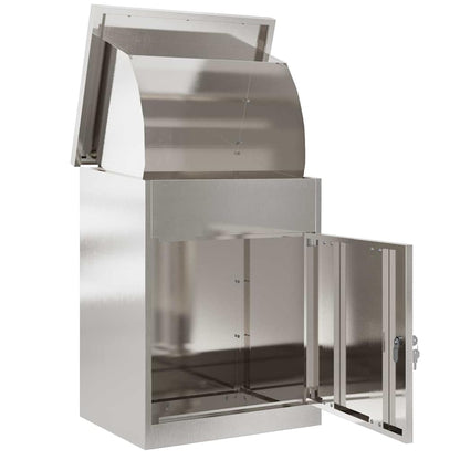 Pakket inwerp box Zwart 44 x 35 x 59 cm Roestvrij staal