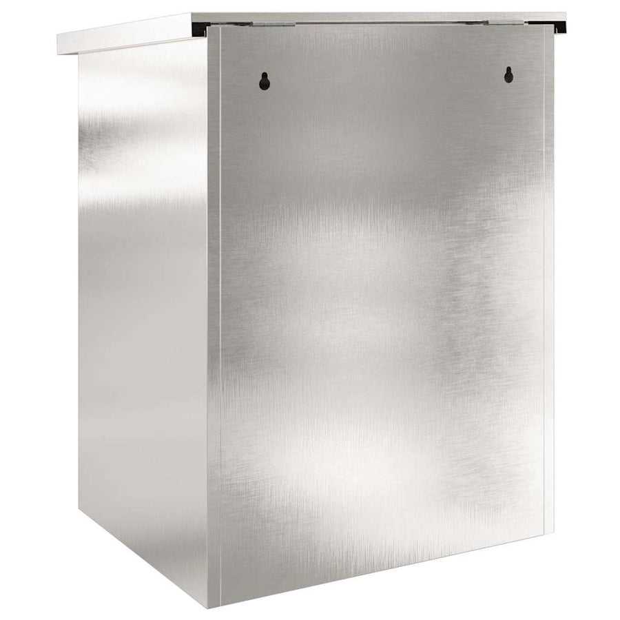 Pakket inwerp box Zwart 44 x 35 x 59 cm Roestvrij staal