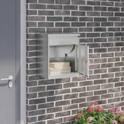 Pakketbox 47,5x38x59 cm gegalvaniseerd staal zwart
