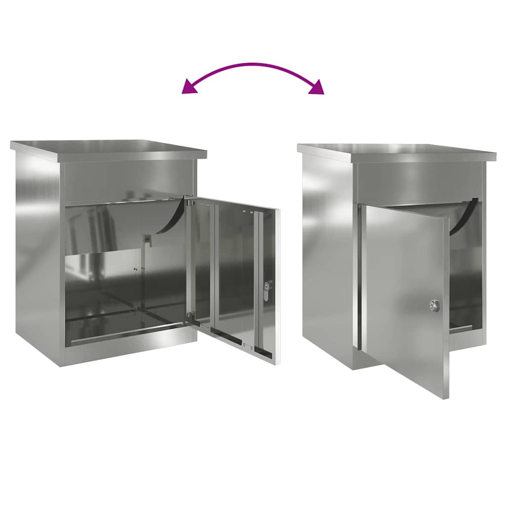 Pakket inwerp box Zwart 44 x 35 x 59 cm Gegalvaniseerd staal