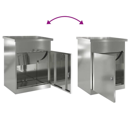 Pakket inwerp box Zwart 44 x 35 x 59 cm Gegalvaniseerd staal