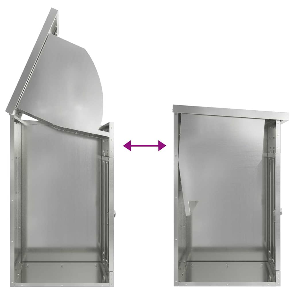 Pakket inwerp box Zwart 44 x 35 x 59 cm Gegalvaniseerd staal