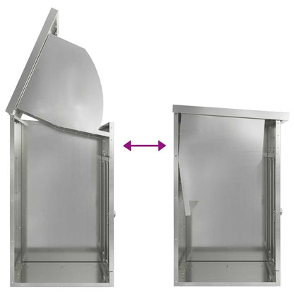 Pakket inwerp box Zwart 44 x 35 x 59 cm Gegalvaniseerd staal