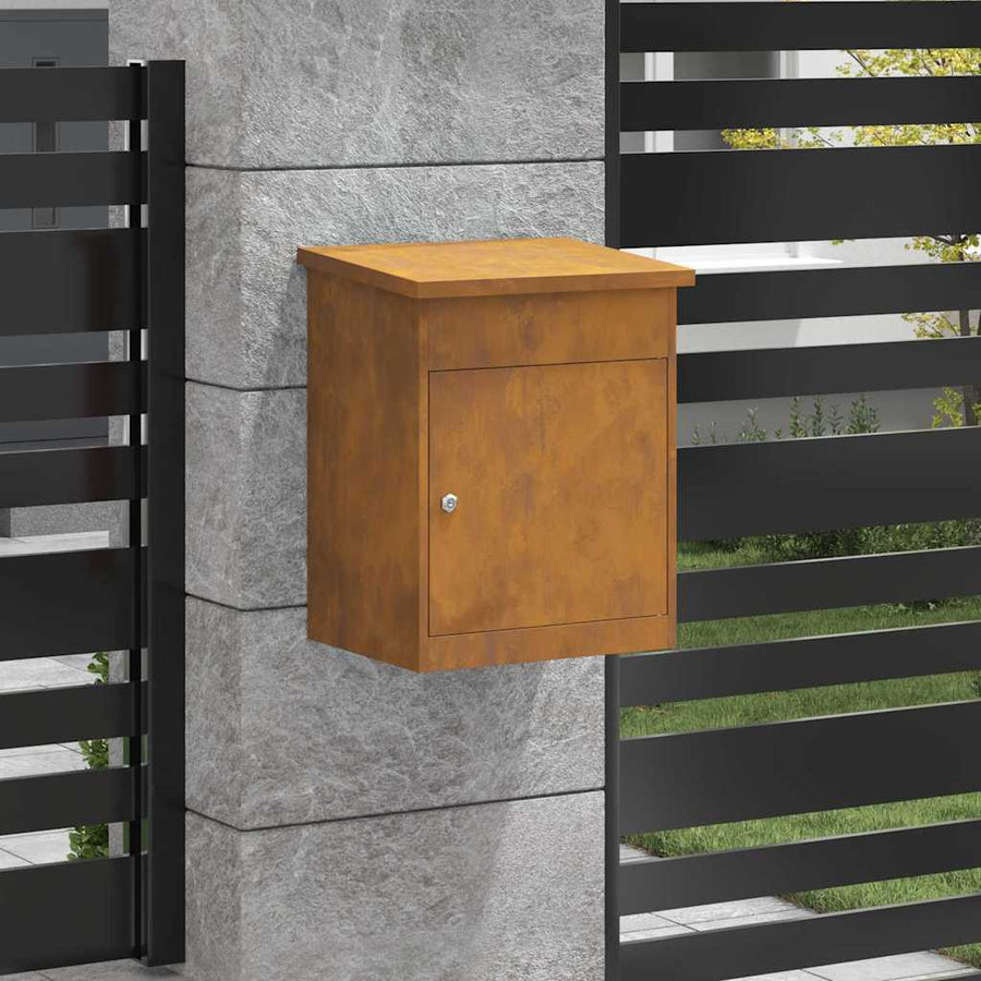 Pakket inwerp box Roestig 44 x 35 x 59 cm Cortenstaal