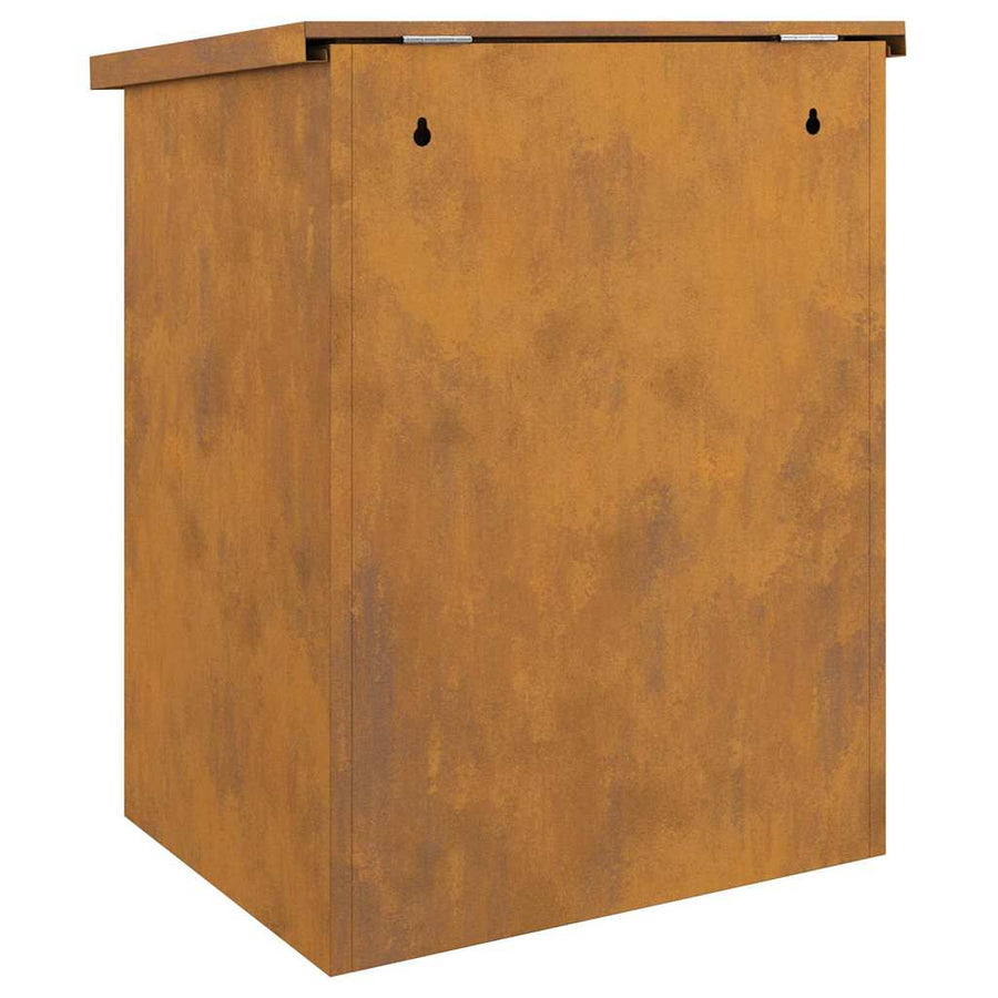 Pakket inwerp box Roestig 44 x 35 x 59 cm Cortenstaal