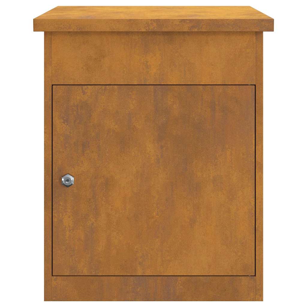 Pakket inwerp box Roestig 44 x 35 x 59 cm Cortenstaal