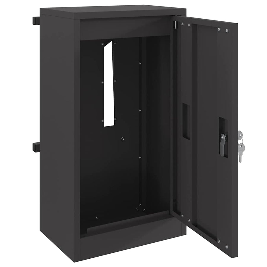 Brievenbus Zwart 30 x 23 x 55 cm Staal