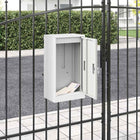 Brievenbus staal 30x23x55 cm wit