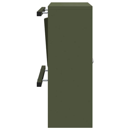 Brievenbus Olijfgroen 30 x 23 x 55 cm Staal