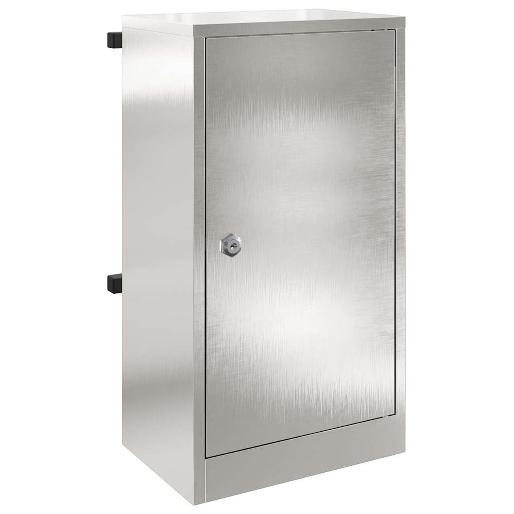 Brievenbus Zwart 30 x 23 x 55 cm Roestvrij staal