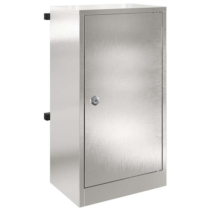 Brievenbus Zwart 30 x 23 x 55 cm Roestvrij staal