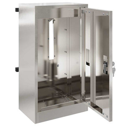 Brievenbus Zwart 30 x 23 x 55 cm Roestvrij staal